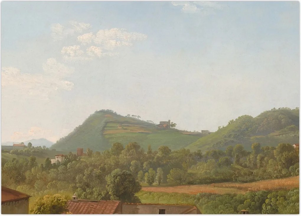 Tablou - Simon Denis,  View Near Naples, reproducere (70x50 cm)