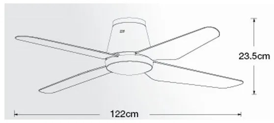 Lucci Air 212999 - Ventilator de tavan AIRFUSION ARIA alb + DO