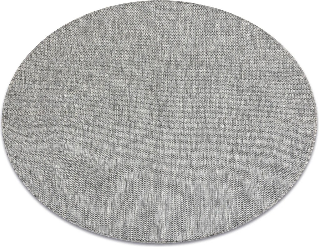 Covor SISAL SION cerc A5165A Melanj țesute plate gri