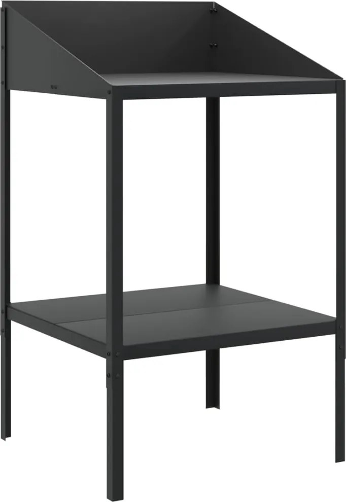 vidaXL Suport de plante, antracit, 56,5x54,5x100 cm, oțel galvanizat