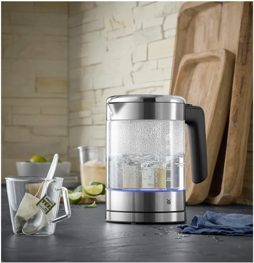 Cană fierbător din sticlă WMF KITCHENMINI, 1 l