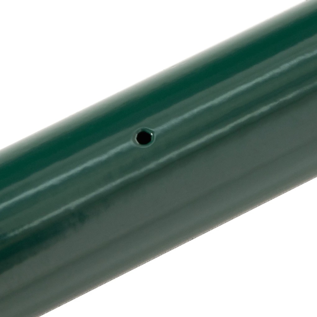 Outsunny Sârmă Sudată pentru Gard - Plasă 7,3L x 6,3l cm - Înălțime 2 m - Lungime 10 m - Stâlpi, Picioare de Forță Incluse - Oțel cu Acoperire din PVC Verde | Aosom Romania
