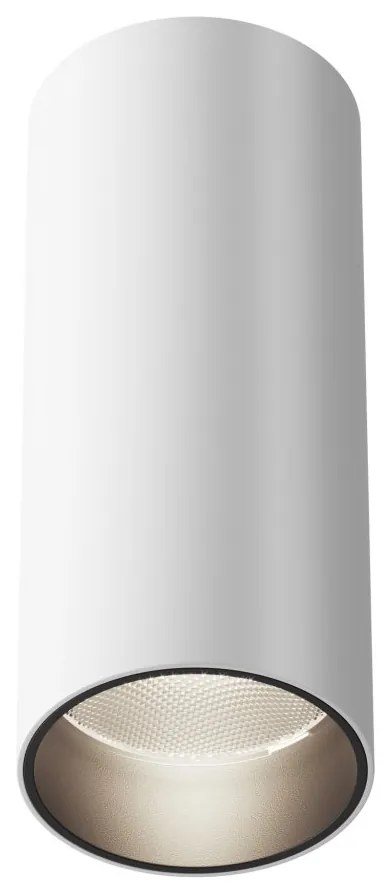 Plafoniera LED design tehnic Focus alb, 4000K