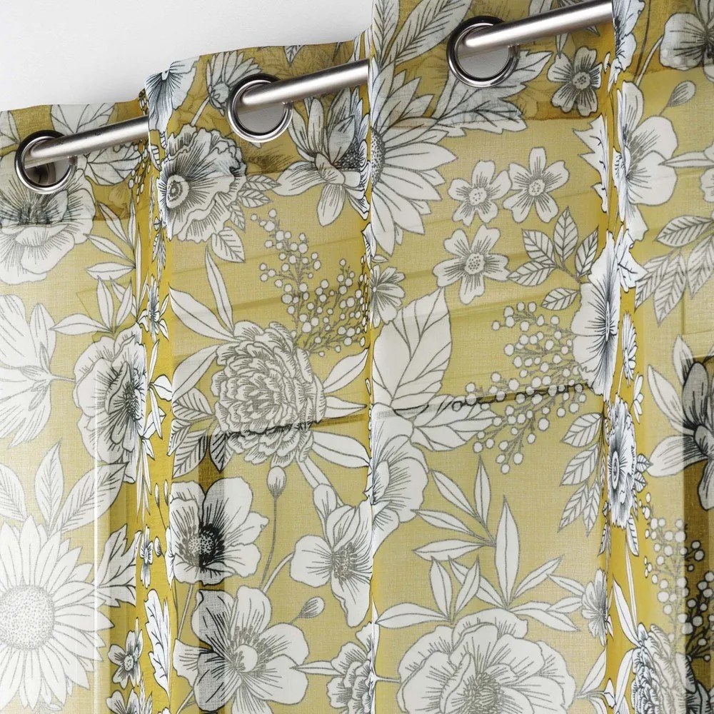 Perdea galben ocru 140x280 cm Milady – douceur d'intérieur