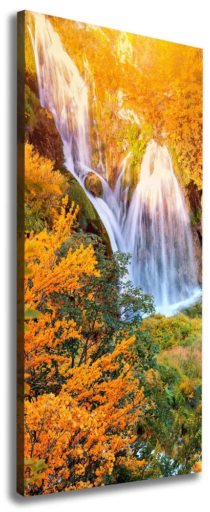 Tablouri tipărite pe pânză Cascada în toamna