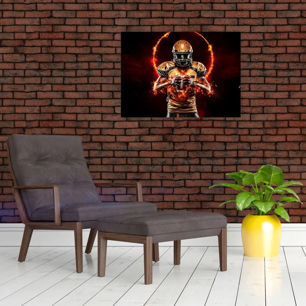 Tablou - Jucător de fotbal american (70x50 cm)