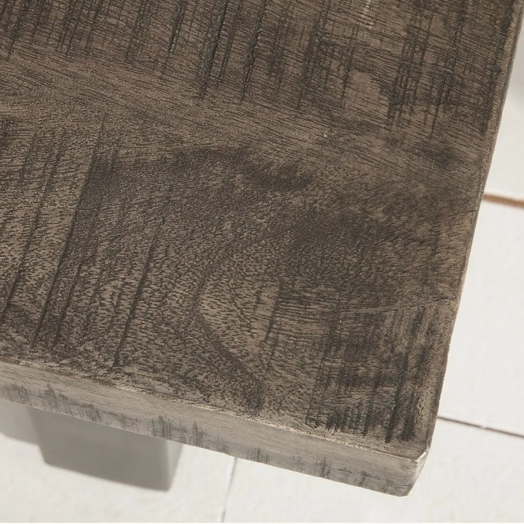 Masuta industrial style Iron Craft mango gri, 100cm A-38661 VC