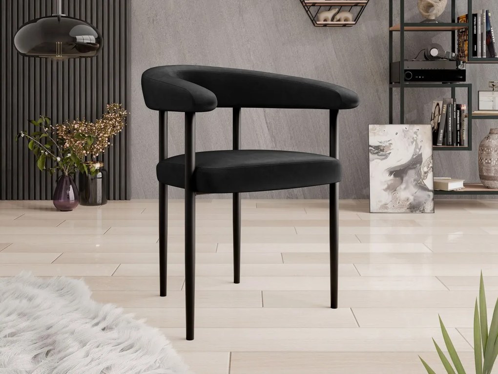 Scaun sufragerie Ezekta (Negru) . 1103431