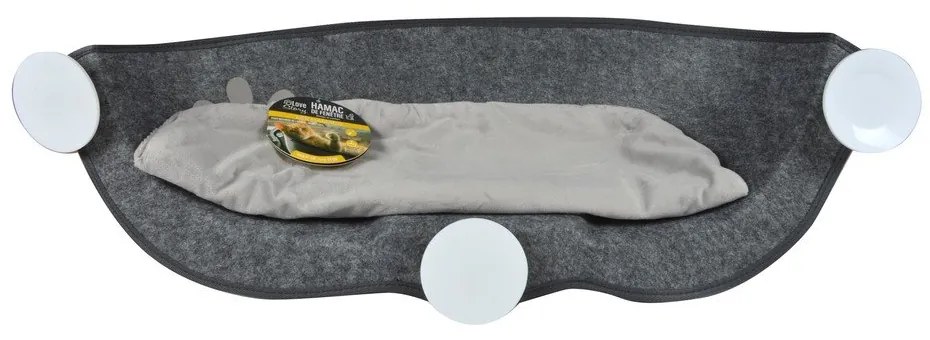 Pat pentru animale de companie gri pentru pisici 52x67 cm – Love Story