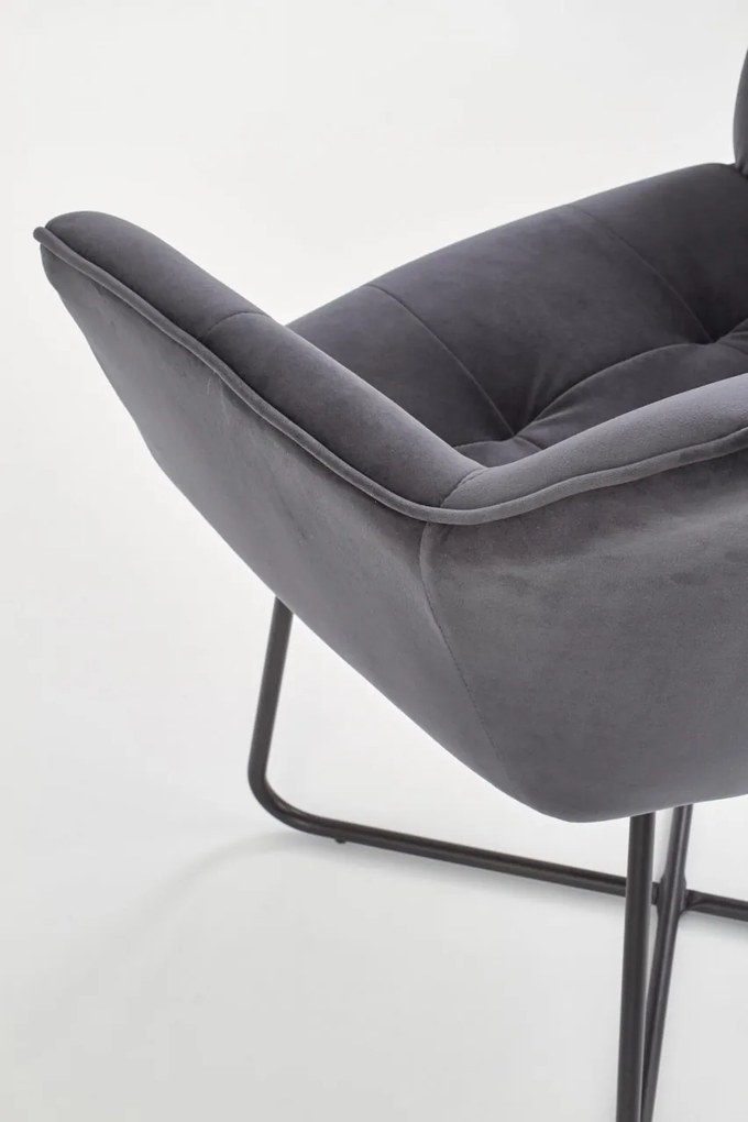 Scaun K377 velvet gri