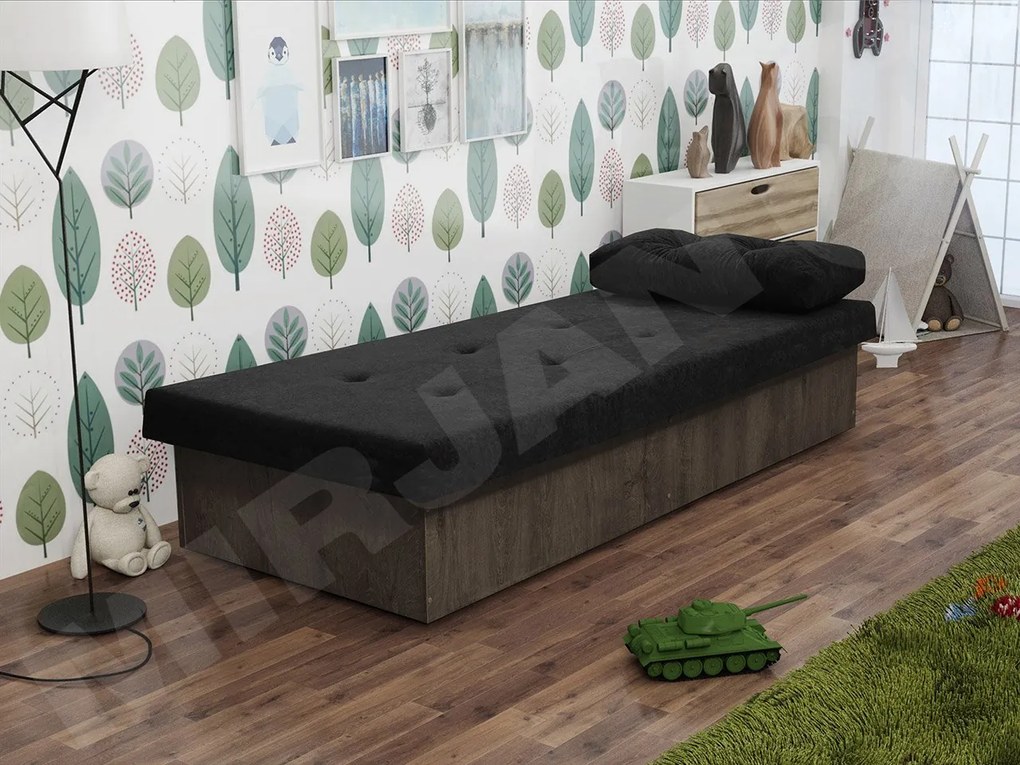 Pat de o persoană Niralitha (arin închis) (suedine 24) (cu sp. depozitare). Promo -16%. 1054158