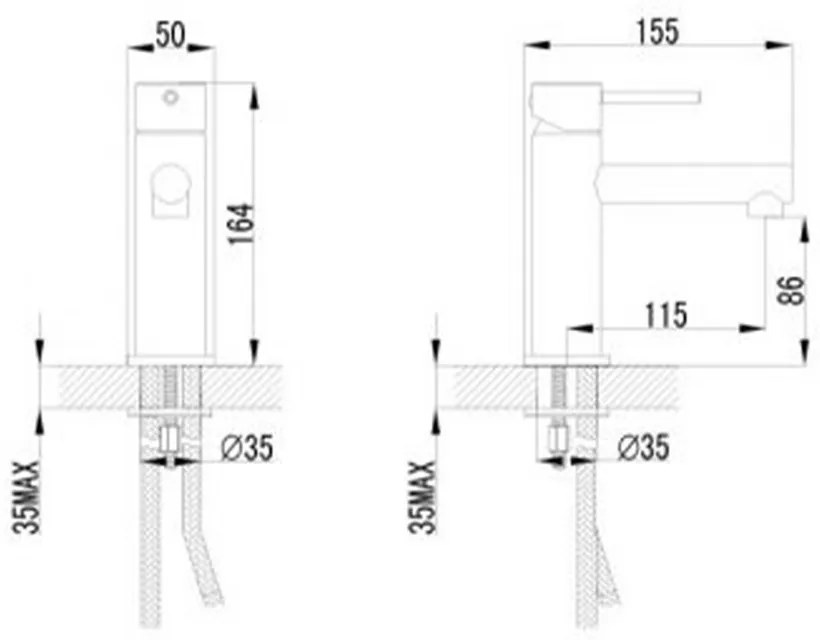 Baterie lavoar Comino