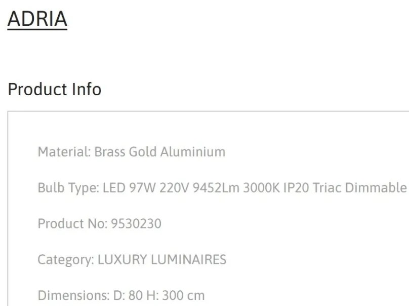 Lustra LED suspendata design elegant ADRIA D-60cm