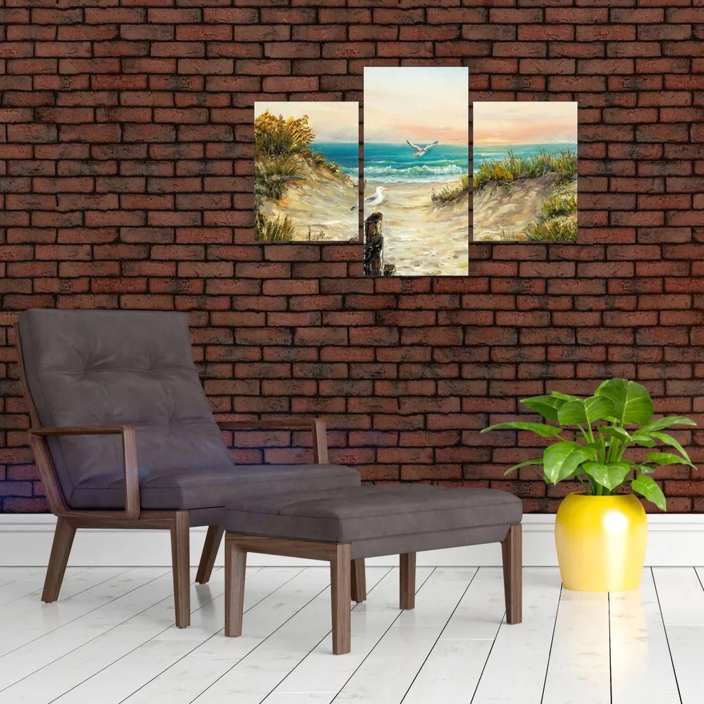 Tablou - Plaja cu nisip (90x60 cm)