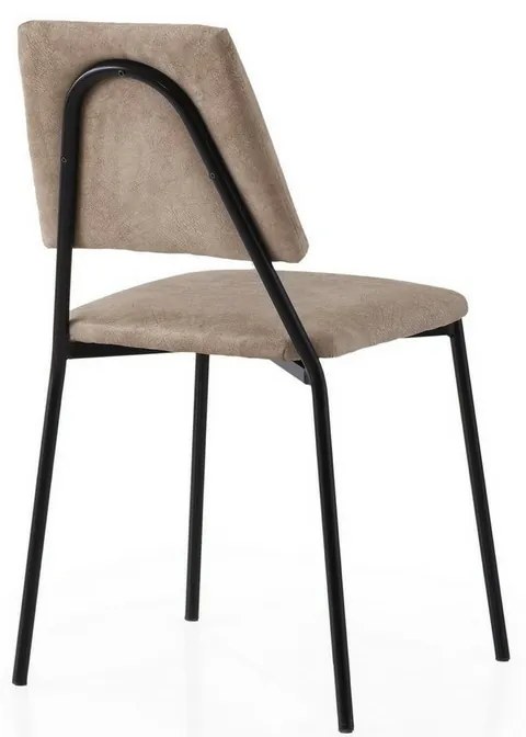 Set de scaune de sufragerie Lima Mink and Black, 2buc.