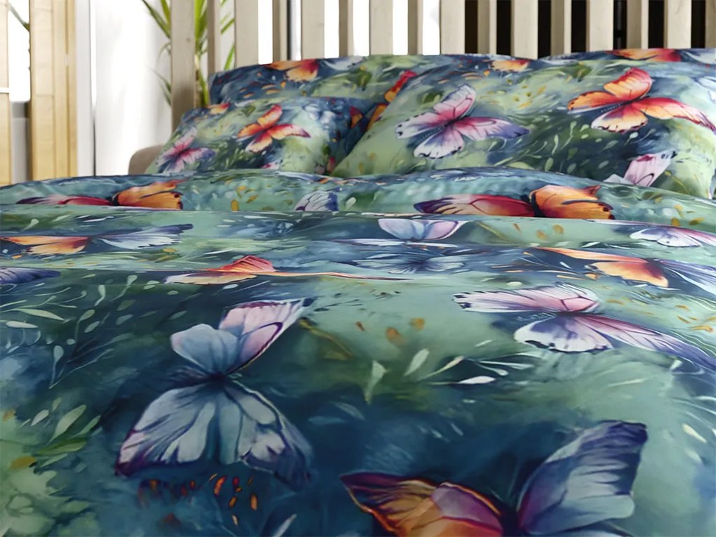 Lenjerie de pat din microfibra COLORFUL BUTTERFLY, colorat Dimensiune lenjerie de pat: 2 buc 70 x 90 cm | 200 x 220 cm