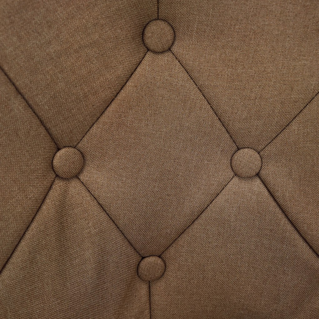 Fotoliu rotativ, material textil maro deschis, KONOR