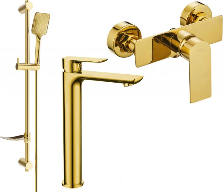 Mexen Alfa DF62 set de duș, auriu - 745714DF62-50