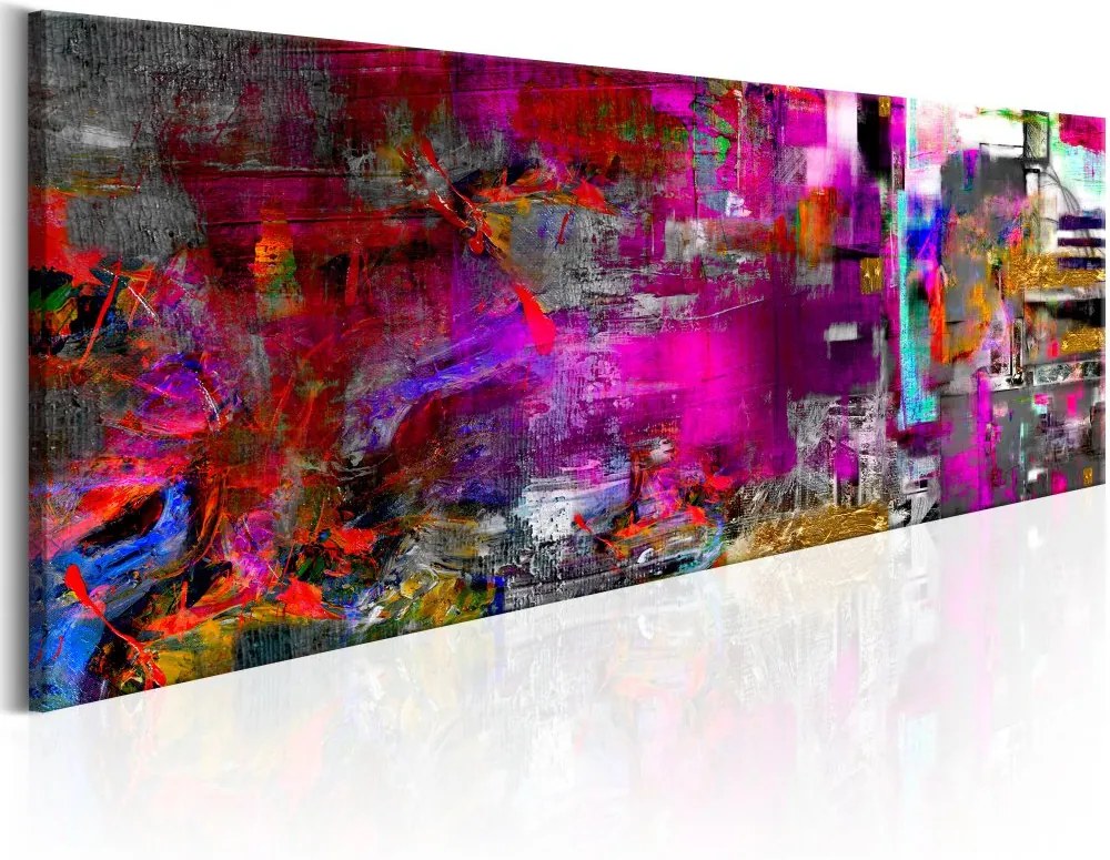Tablou Bimago - Purple Orangery 120x40 cm