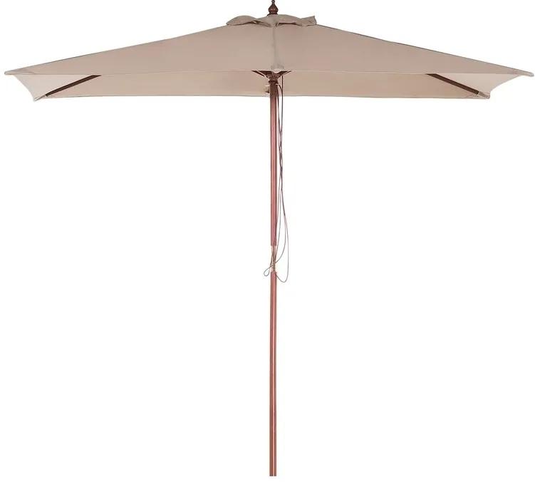 Zondo Umbrelă de grădină 144 cm FLAME (lemn) (bej nisipiu). Promo -22%. 1019426