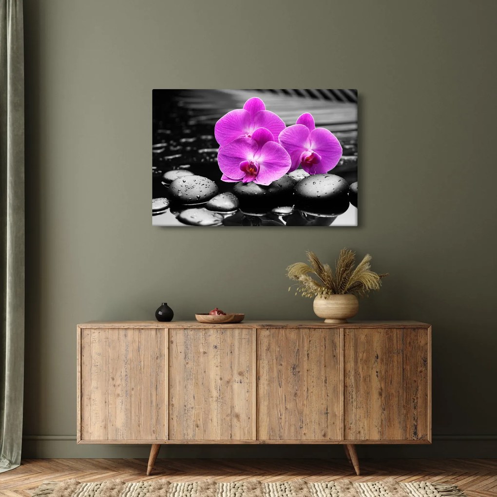 Tablou - Orhidee violet (90x60 cm)