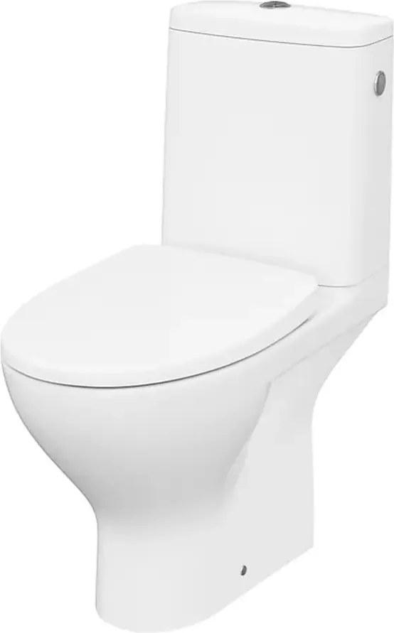 Set vas WC pe pardoseala 674 Cersanit Moduo 43 rezervor 3/5 l si capac softclose alb