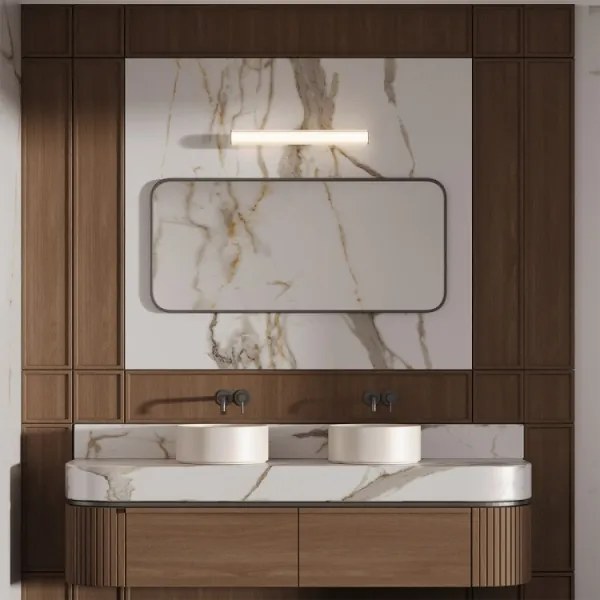 Iluminare LED pentru oglindă de baie LINEA, 12 W, 230 V, 3000/4000/6000 K, IP44, 61 cm, alb