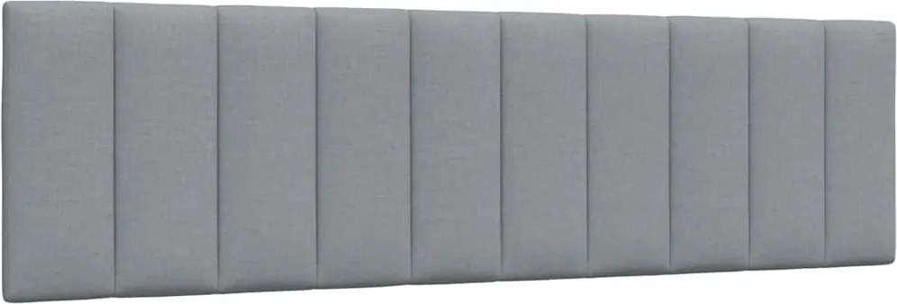 vidaXL Pernă tăblie de pat, Hanko, gri deschis, 180 cm, material textil