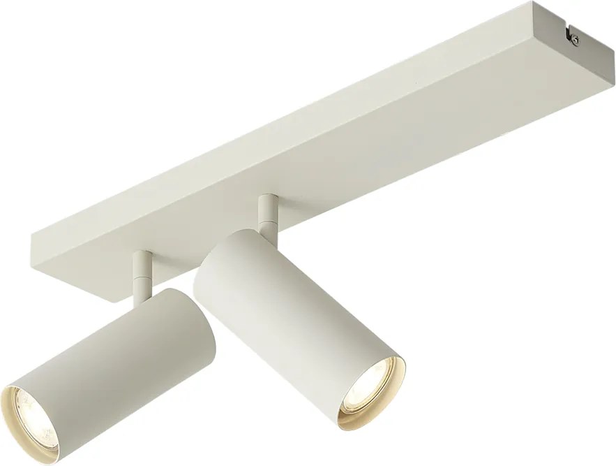 Spot de tavan modern bej cu 2 lumini reglabil - Renna