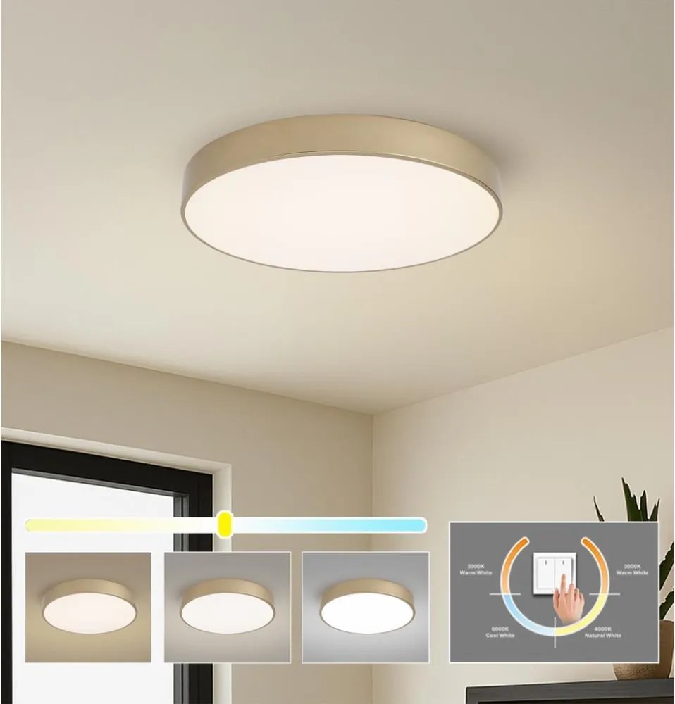 Brilagi - Plafonieră LED POOL LED/60W/230V 3000/4000/6000K Ø 50 cm auriu