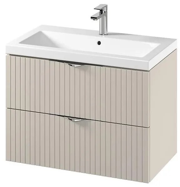 Cersanit S801-543 - Dulap de baie suspendat cu lavoar TIRSO 80x45 cm bej