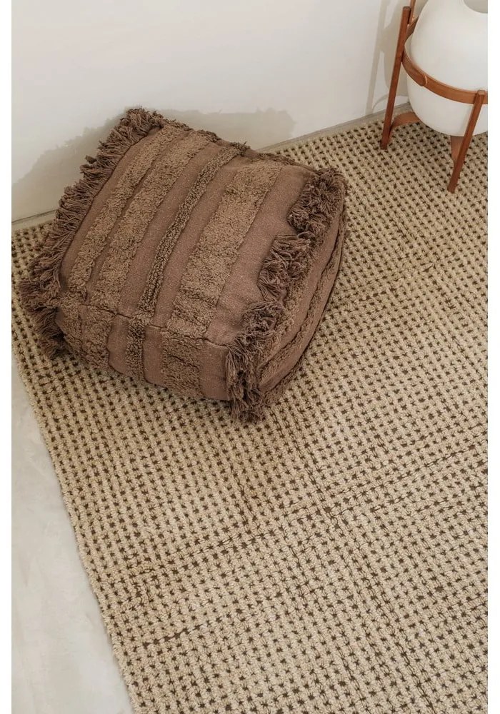 Covor kaki lavabil, țesut manual din lână 200x300 cm Unexpected Wool – Lorena Canals