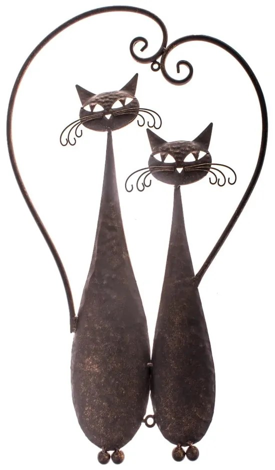 Decorațiune metalică de perete Dakls Cats