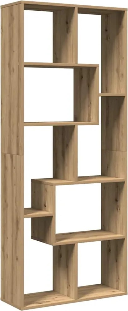 vidaXL Bibliotecă/separator cameră stejar artizanal 67x25x161,5cm lemn