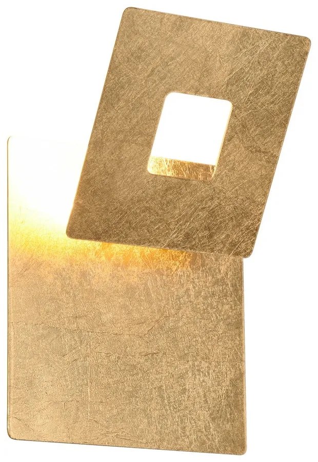 Aplică de perete aurie LED Leano – Trio