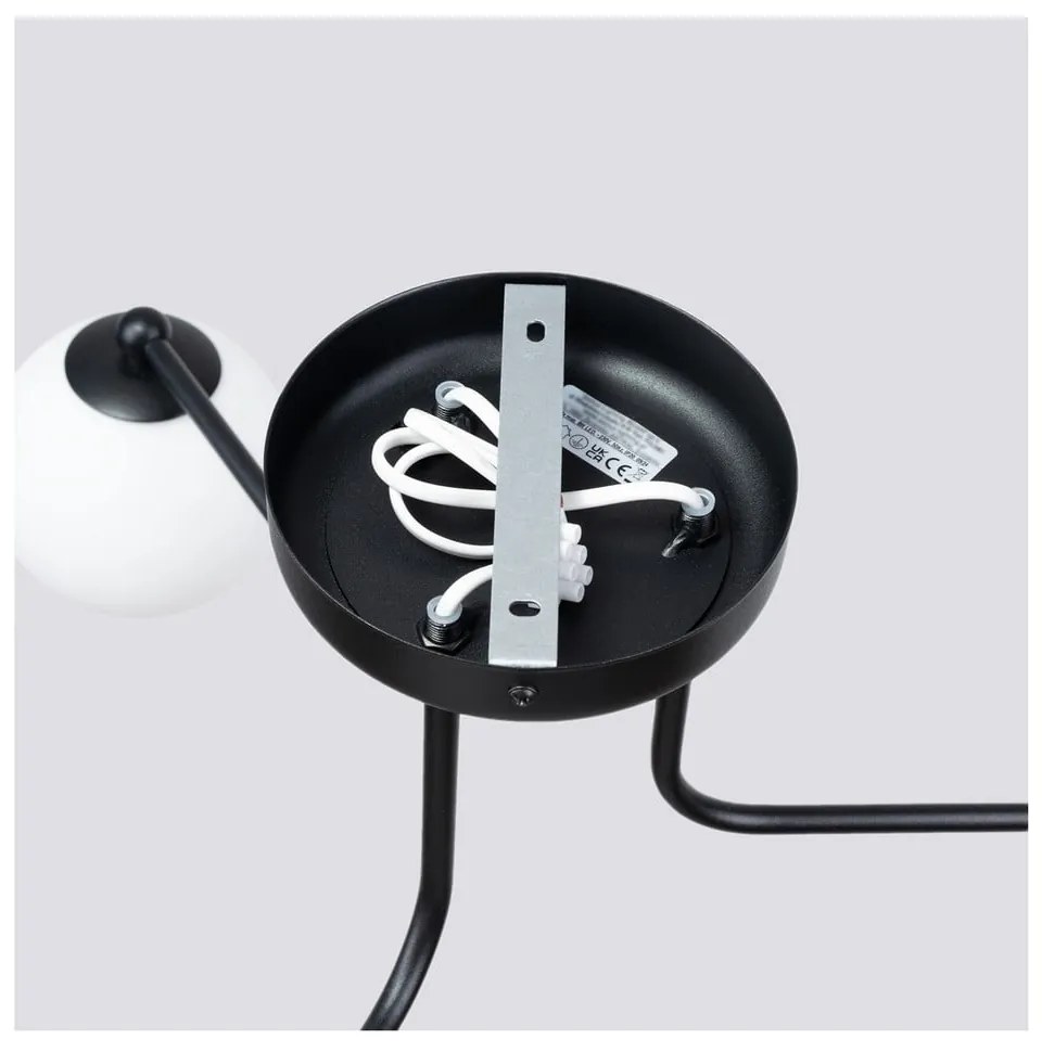 Plafonieră neagră-albă Beam – Sollux