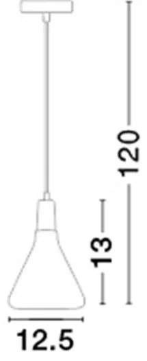 Pendul design modern Venanzio nickel NVL-7605177