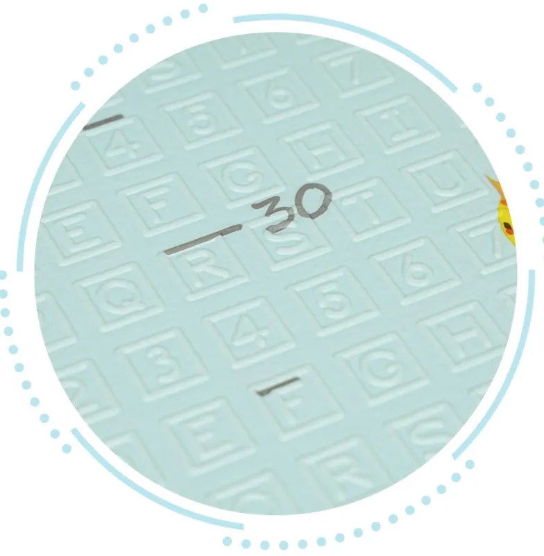 Covoraș de joacă educațional cu pungă pliabilă cu două fețe