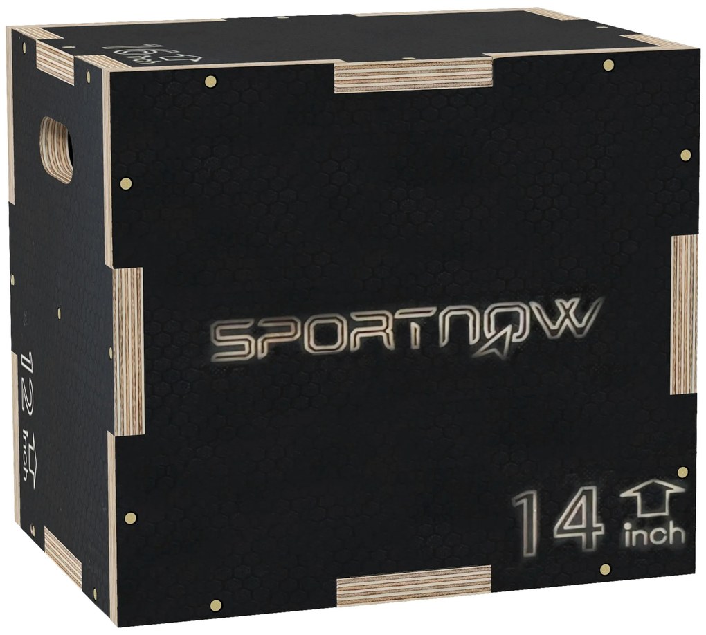 SPORTNOW Cutie Plyo 3în1 Lemn Antiderapant | Aosom Romania