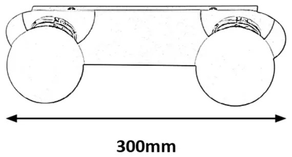Rabalux 2111 - Aplică baie BECCA 2xG9/28W/230V IP44