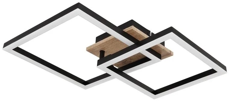 Plafoniera LED design indistrial Bossy negru