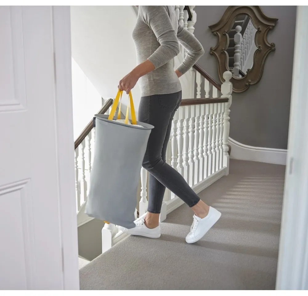 Coș de rufe din material textil Joseph Joseph Tota, 60 l, gri