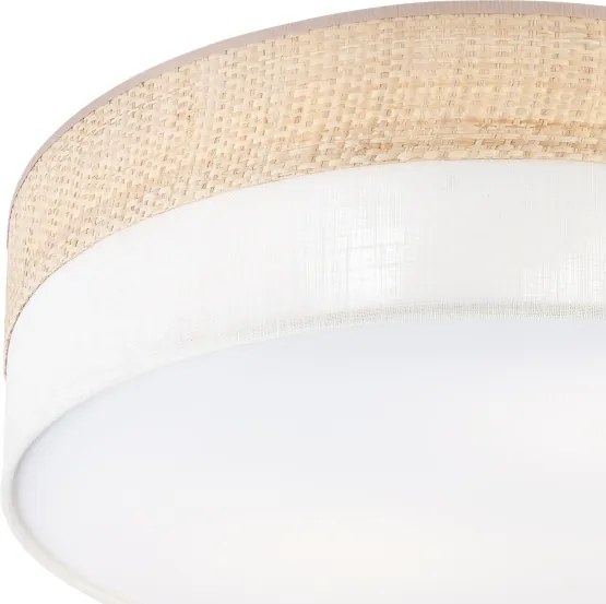 Plafonieră SIRJA BOHO 2xE27/15W/230V Ø 45 cm bej/crem