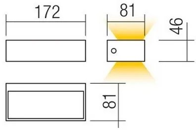 Redo 90153 - Aplică LED de exterior LAMPRIS LED/9W/230V IP65