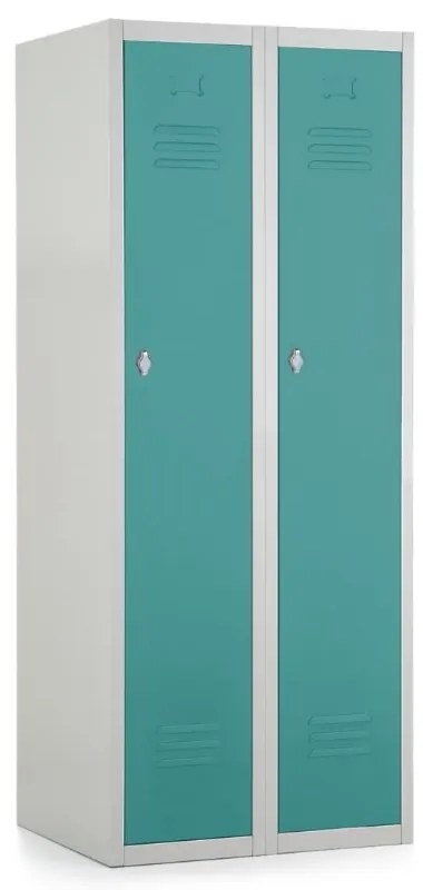 Dulap metalic, 60 x 50 x 150 cm, blocare, verde - ral 6033