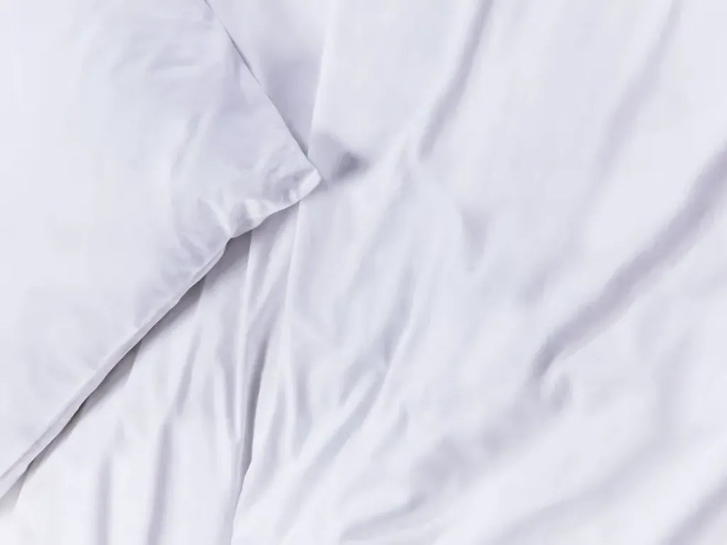 Lenjerie de pat din bumbac CALMORA albă Dimensiune lenjerie de pat: 2 buc 70 x 90 cm | 200 x 220 cm