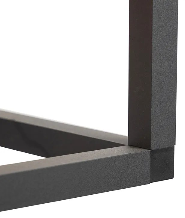 Lampă suspendată inteligentă neagră cu 4 lumini inclusiv Wi-Fi G95 - Big Cage