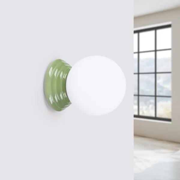 Sollux SL.1894 - Aplica de perete pentru baie ZORI, 1xG9/8W/230V, IP44, verde