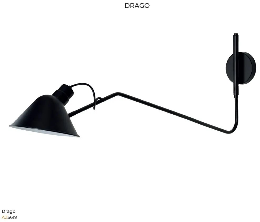 Aplica de perete reglabila DRAGO BK