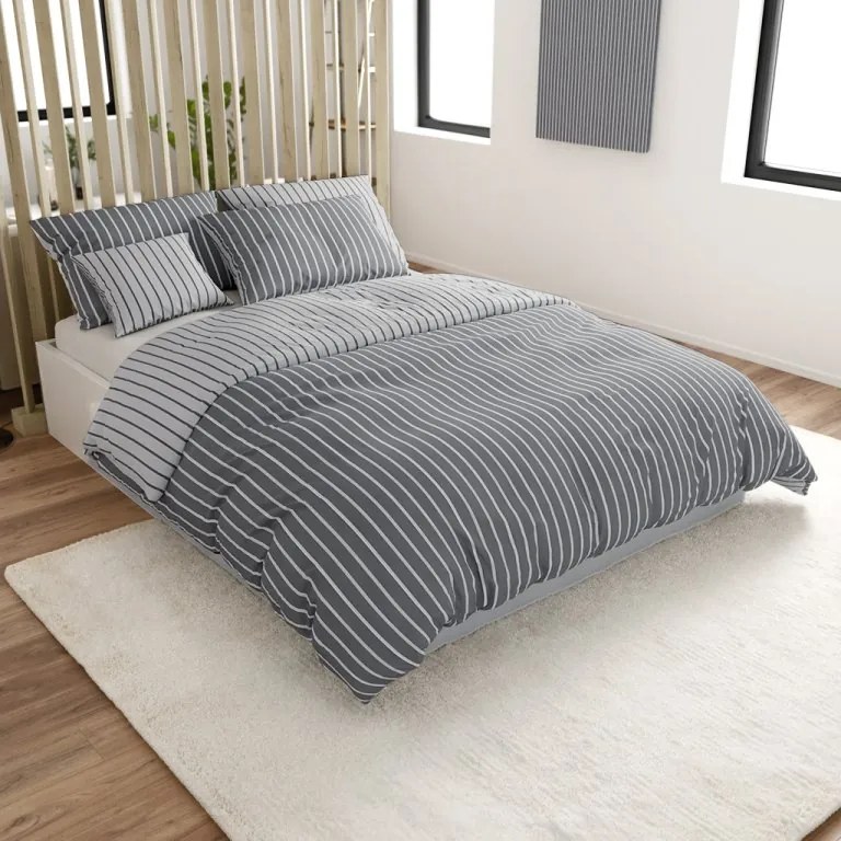 Lenjerie de pat din bumbac Renforce CAPRIVI gri Dimensiune lenjerie de pat: 2 buc 70 x 90 cm | 200 x 220 cm